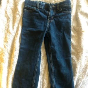 New dark blue boys size 7 jeans.